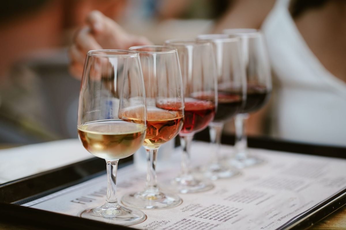 wine tasting flight