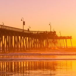pier at sunset